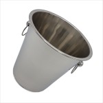 Stainless steel ice bucket, diameter 22 cm, capacity 4.3 l